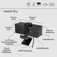 HP 620 FHD 6Y7L2AA Webcam schwarz