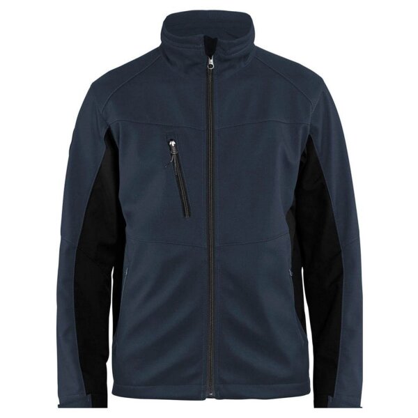 BLAKLÄDER® unisex Softshelljacke 4950 marineblau, schwarz Größe L