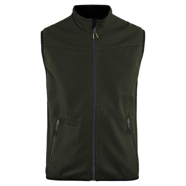 BLAKLÄDER® unisex Softshellweste 3850 olive, schwarz Größe L