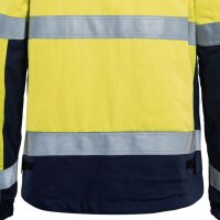BLAKLÄDER® unisex Warnjacke Winter 4069 gelb, marine Größe 4XL