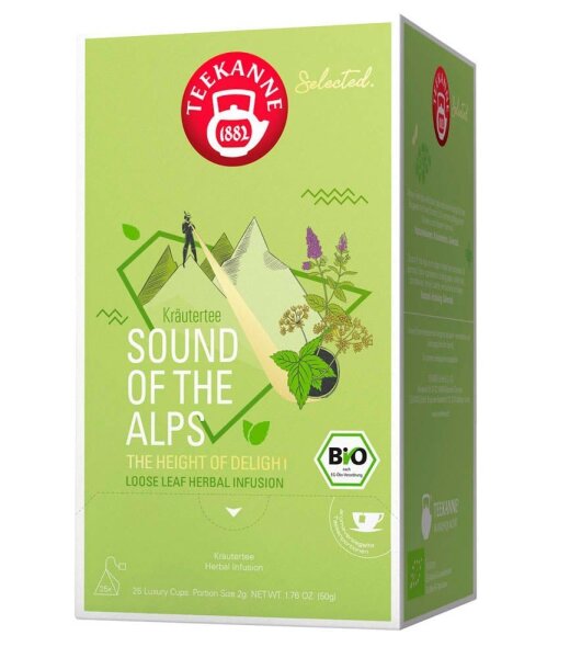 TEEKANNE Bio Luxury Cup Sound of the Alps Bio-Tee 25 Portionen