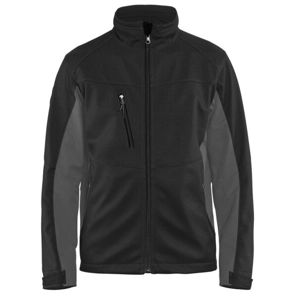 BLAKLÄDER® unisex Softshelljacke 4950 schwarz, dunkelgrau Größe 4XL