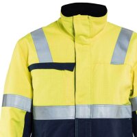 BLAKLÄDER® unisex Warnjacke Winter 4069 gelb, marine Größe S