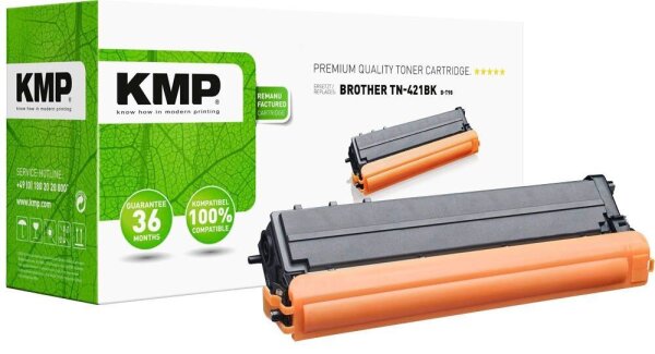 KMP B-T98  schwarz Toner kompatibel zu brother TN-421BK
