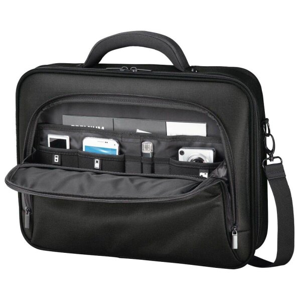 hama Laptoptasche Miami Kunstfaser schwarz 216521 bis 39,6 cm (15,6 Zoll)
