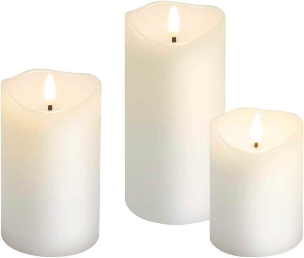 goobay LED-Kerzen weiß, 3 St.