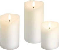 goobay LED-Kerzen weiß, 3 St.