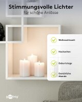 goobay LED-Kerzen weiß, 3 St.