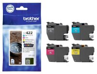brother LC-422VAL schwarz, cyan, magenta, gelb...