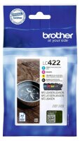 brother LC-422VAL schwarz, cyan, magenta, gelb...