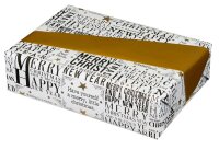 JUNG SCHÖNER VERPACKEN Geschenkpapier Wishes Schrift mehrfarbig beidseitig bedru