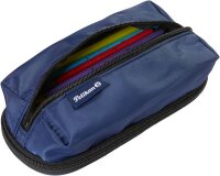 Pelikan Schlampermäppchen Quattro Twill dunkelblau, 22,3 x 11,0 cm
