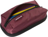 Pelikan Schlampermäppchen Quattro Twill bordeaux, 22,3 x 11,0 cm