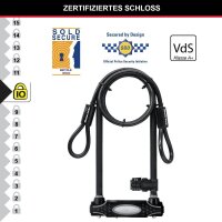 Master Lock® Fahrradschloss 8285EURDPRO schwarz, 1 St.