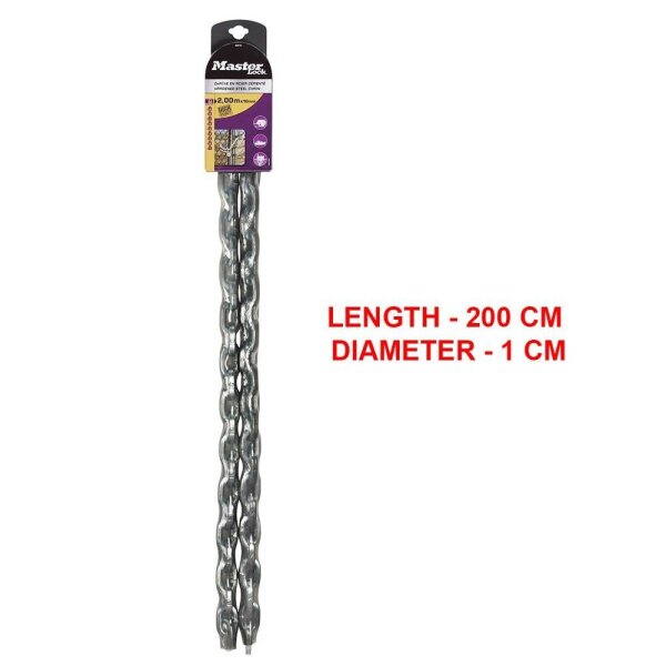Master Lock® Stahlkette 8021EURD silber 2,0 m, 1 St.