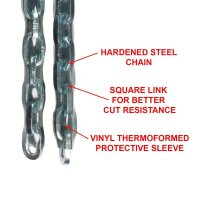 Master Lock® Stahlkette 8021EURD silber 2,0 m, 1 St.