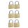 Master Lock® Vorhängeschlösser 140EURSIX gold, 6 St.