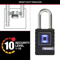Master Lock® Vorhängeschloss 4901EURDLH schwarz