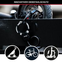 Master Lock® Fahrradschloss 8275EURDPROBLK schwarz 1,0 m, 1 St.