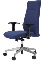 Nowy Styl Bürostuhl Nero Lux Stoff blau, Gestell alu