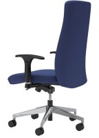 Nowy Styl Bürostuhl Nero Lux Stoff blau, Gestell alu