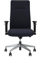 Nowy Styl Bürostuhl Nero Lux Stoff schwarz, Gestell alu