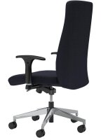 Nowy Styl Bürostuhl Nero Lux Stoff schwarz, Gestell alu