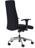 Nowy Styl Bürostuhl Nero Lux Stoff schwarz, Gestell alu