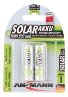 ANSMANN Akkus Solar Ni-MH Mignon AA 800 mAh, 2 St.