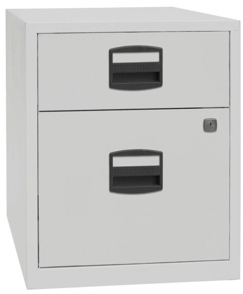 BISLEY Home Rollcontainer lichtgrau 2 Auszüge 41,3 x 40,0 x 52,8 cm