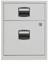 BISLEY Home Rollcontainer lichtgrau 2 Auszüge 41,3 x 40,0 x 52,8 cm