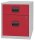 BISLEY Home Rollcontainer lichtgrau, kardinalrot 2 Auszüge 41,3 x 40,0 x 52,8 cm