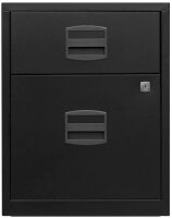 BISLEY Home Rollcontainer schwarz 2 Auszüge 41,3 x 40,0 x 52,8 cm