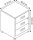 BISLEY Home Rollcontainer schwarz 3 Auszüge 41,3 x 40,0 x 52,8 cm