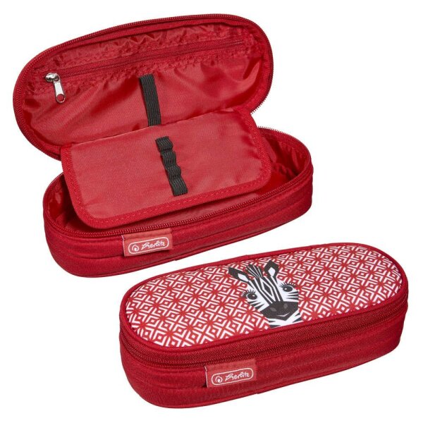 herlitz Schlampermäppchen Zebra Motiv, 21,5 x 9,0 cm