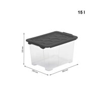rotho Evo Safe Keeping Aufbewahrungsboxen 15,0 l...