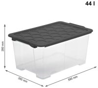 rotho Evo Safe Keeping Aufbewahrungsboxen 44,0 l...