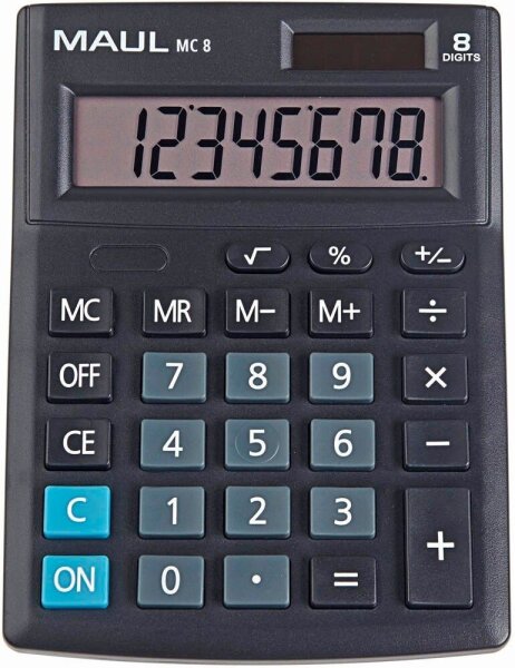 MAUL MC 8 Tischrechner schwarz