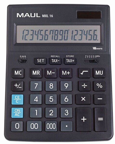 MAUL MXL 16 Tischrechner schwarz