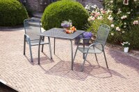 greemotion Gartentisch Toulouse grau quadratisch 90,0 x 90,0 x 74,0 cm