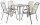 greemotion Gartentisch Toulouse grau quadratisch 90,0 x 90,0 x 74,0 cm