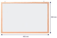 FRANKEN Whiteboard 40,0 x 30,0 cm weiß lackierter...