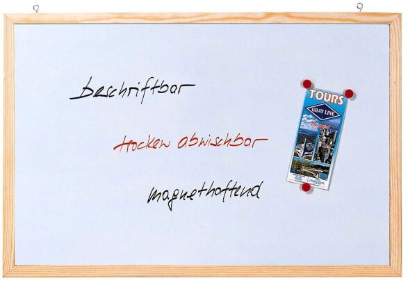 FRANKEN Whiteboard 60,0 x 40,0 cm weiß lackierter Stahl