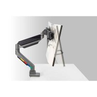 Kensington Monitor-Halterung SmartFit™ Dual K58272WW dunkelgrau für 2 Monitore, Tischklemme