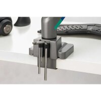 Kensington Monitor-Halterung SmartFit™ Dual K58272WW dunkelgrau für 2 Monitore, Tischklemme