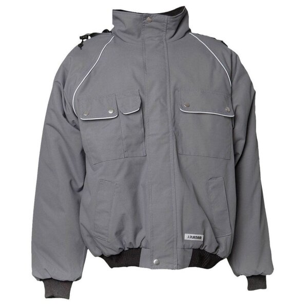PLANAM® unisex Arbeitsjacke CANVAS 320 grau, schwarz Größe 2XL