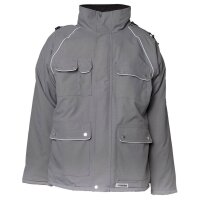 PLANAM® unisex Parka CANVAS 320 grau, schwarz...