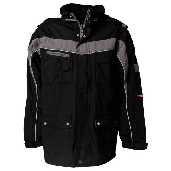 PLANAM® unisex Winterjacke PLALINE schwarz, zink Größe XS