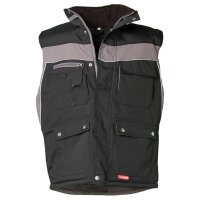 PLANAM® unisex Winterweste PLALINE schwarz, zink...