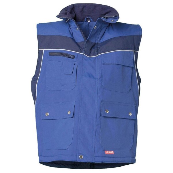 PLANAM® unisex Winterweste PLALINE kornblau, marine Größe XL